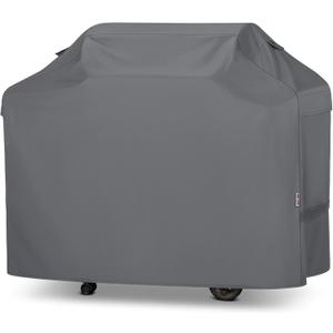 Unicook 65 Inch Grill Cover for Outdoor Grill, Heavy Duty Waterproof BBQ Cover, Fade Resistant Gas Barbecue Protector, Compatible with Weber, Char-Broil, Nexgrill BBQs up to 63" Wide, Gray