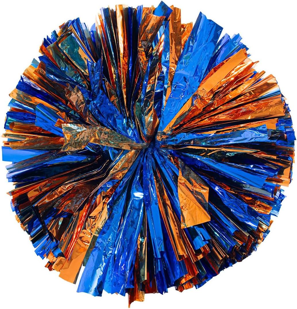 Anderson's Premium Metallic Plastic & Foil Baton School Spirit Shakers, Cheerleader Pom Poms, Football, Basketball, Homecoming Squad, Team, Party, Dance, Club, Performance, Fan Celebration, Pack of 2