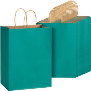 Mr. Pen- Paper Gift Bags with Handles, 60 Pack, 7.6" x 4.7" x 10.6"