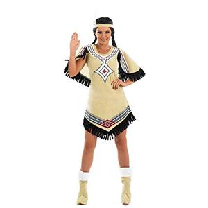 fun shack Native American Costume Women, Native American Dress for Women, Warrior Princess Costume Women, Medium