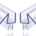 2-Pack Butecare Frameless Shower Door Bottom Seal for Glass Doors  Stop Shower Leaks and Create a Water Barrier (3/8 x 39)