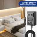 GOOVER 30W Power Supply Adapter(2 Pack), 12V DC Low Voltage Transformers,2.5A LED Light Driver, Input AC 100-240V, Class 2,UL-Listed