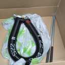 Left Hand Wind（Black Cone）1.75" Garage Door Torsion Spring with Non-Slip Winding Bars & Gloves, Precision Electrophoresis Black Coated, for Replacement, MIN 16,000 Cycles (0.225x1.75''x27'')