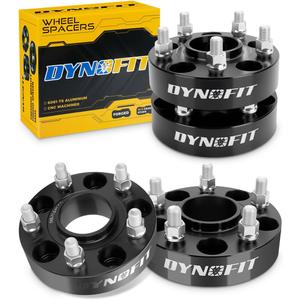 dynofit 1.5" Wheel Spacers for Je/ep JL JT WK WL, 5x5(5x127) HubCentric 71.5mm Thread M14x1.5 for 2018-2025 Wrangle, 2011-2025 Grand Cherokee, 2019-2025 Gladiator, 4 Pcs Forged Aluminum Spacers
