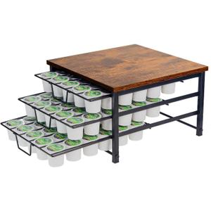 3 Tier Coffee Capsule Storage Drawer,Coffee Pod Holder for K Cups,90 Capacity Coffee Capsule Storage Organizer Holder,Office or Home Kitchen Counter Organizer