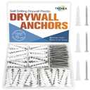 2 x 80 Pcs Self-Drilling Drywall Anchors - #8 x 1-1/4" Dry Wall Anchors and Screws Kit