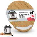 Ibyx Round Sliding Tray for Pressure Cooker & Air Fryer, Natural, 16 Inch