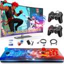 [30000 Games in 1] Arcade Console Pandora Box - with Two Extra Handles, 4K HDMI Output Plug & Play Video Game 256GB Memory Card Retro Gaming Console Double Joystick Favorites List