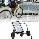 Electric LCD Display Meter, 5 Pin 24V 36V 48V 60V Universal LCD Display Electric Scooter M5 LCD Panel Screen, Cycling Computer for 31.8 22.2mm Electric Bikes