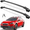 FengYu 330lbs Heavy Duty Lockable Roof Rack Cross Bars Compatible with Subaru Crosstrek 2018-2023 & Impreza 2017-2023 (with Raised Rails), All-Metal Aluminum Roof Rails Crossbars Rooftop Cargo Bars