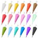 18 Colors Decoden Cream Kit Fake Whipped Cream Glue Clay 100ml Rainbow Cream DIY Making Art Craft Kit for Handmade Phone Case Jewelry Accessories,with Plastic Decorating Mouth