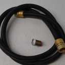 Giraffe Hybrid Leader Hose 5/8" x 6ft Custom Length, No Kink, Flexible, Leakproof Water Hose with Female to Female Fittings, 600 Burst PSI (Black and Orange)