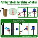 200P 1/4 Inch Adjustable Irrigation Drippers Sprinklers Kalolary Drip Irrigation Emitters for 4/7mm Tube, Adjustable 360 Degree Water Flow Sprayer Sprinklers Drip System Parts for Lawn Yard (Blue)