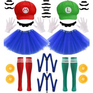 Halloween Costumes Accessories for Adults Women - Duo Halloween Costumes for Best Friends - 2 Person Cosplay Party Set for Teen Girls M