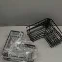 DAOYA Adjustable Tension Pole Shower Caddy, 5-Tier Stainless Steel Shower Shelf Organizer with 2 Movable Toothbrush Holders, 25-115 Inches Extendable Bath Tub Conner Storage Shelf for Family, Black