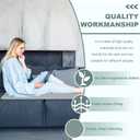 Grounding Mat Cotton Grounded Pad Silver Fiber Earth Connected Mat for Bed (35"x 50", Grey) Improves Sleep, Promotes Circulation