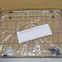 Sink Grid 18" X 12-1/2", Sink Protectors for Kitchen Sink Stainless Steel, Sink Rack for Bottom Centered Drain for Single Bowl Sinks Accessories, Includes 16 Rubber Pads and 20 Rdge Protectors