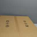 OurEDee 20'' Ceiling Fan with Lights & Remote, Low Profile, 6 Wind Speeds, Dimmable Light, Modern White Flush Mount, Smart for Home (Black+Grey)