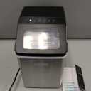 Iceman Pebble Ice Machine, Countertop Nugget Ice Maker Produces Chewable Pellet Ice in 20 Minutes, Makes 33lbs/Day, with One-Touch Cleaning Function and Ice Scoop/Basket Included  Stainless Steel