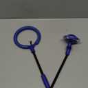 GleeGlow Ankle Skip Ball for Kids, Foldable Skip Ball Toy with Colorful Flash Wheel, Outside Toys for Kids, Gift for Girls & Boys Age 5 6 7 8 9 10 Years Old (Blue)