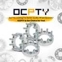 OCPTY 4PCS 8x6.5 to 8x170 Wheel Adapters 1.5 inch Bore 126mm Studs 14x1.5 8 Lug Wheel Spacers No Hubcentric Fit for Ram 3500 2012-2022,for Ram 2500 2012-2022,for Nissan NV3500 2012-2014
