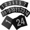 VALICLUD 50Pcs Double Sided Table Number Signs Chic Place Cards for Weddings Restaurants Bars and Clubs Efficient Seating for Enhanced Guest Experience