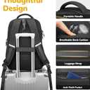 Ytonet Gym Backpack for Men Women, Gym Bag for Women with Shoe Compartment Large Water Resistant Lightweight Sport Backpack Fit 15.6 Inch Laptop, Sport, Workout, Travel, Black