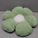 17.7 Inch Sage Green Flower Pillow  Daisy Shaped Cute Decorative Throw Pillow, Soft Floral Seating Cushion Floor Pillows for Sofa, Bed, Chair & Room Decor