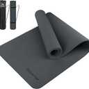 Gruper Yoga Mat Non Slip, Anti-Tear Workout Mat with Carrying Strap and Bag