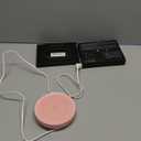 Smart Coffee Warmer, BESTINNKITS Auto On/Off Gravity-Induction Mug Warmer for Office Desk Use, Candle Wax Cup Warmer Heating Plate (Up to 131F/55C) (Pink)