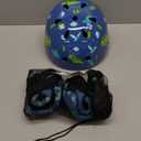 Kids Helmet with Knee Pads Elbow Pads and Wrist Guards,Child Protective Gear for Boys Girls Age 3-5-8 Years fit Roller Skates, Skateboarding, Scooter Bicycle Skate Scooter Skateboard (Blue)