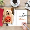 3 x Funny Halloween Card for Dog Lover, Cute Dog Halloween Card Gifts for Kids Friends Family, Trick Or Treat Dogs Cards, Happy Howl-o-Ween. (901)