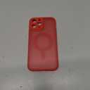 TOCOL Magnetic for iPhone 13 Pro Max Case, Upgraded Full Camera Protection, Compatible with Magsafe, Drop Protection, Translucent Matte Back for iPhone 13 Pro Max 6.7 inch (Red)