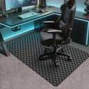 AiBOB Office Chair Mat for Carpet, 48"x36"Gaming Computer Desk Mat for Low Pile Carpet, Heavy Duty Floor Protector Mat for Rolling Chairs, Easy Glide Chair Mat for Home Office