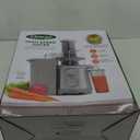 Omega Centrifugal Juicer with Extra Large Chute High Speed Extractor For Fruits and Vegetables, Features 2 Speeds Stainless Steel Filter and Large Pulp Container, 1000-Watts, Silver