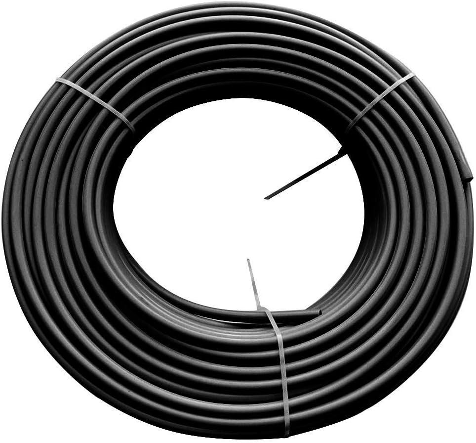 Beduan Pneumatic Nylon Tube 3/8"od SAEJ844 Air Line Nylon Hose Tubing for Air Brake System or Fluid Transfer32.8ft 10 Meter (Black)