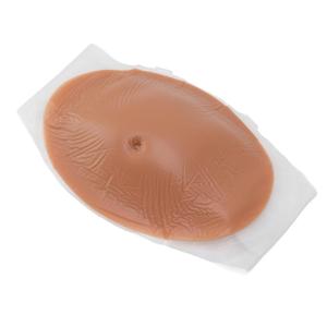 Fake Pregnancy Belly, Silicone Breathable Elastic Artificial False Pregnant Tummy Props for Stage Performance 4-5 Months