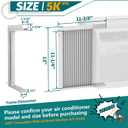 Daisypower Window Air Conditioner Side Panels Curtain Kit with Frame,Window AC Insulation Side Panel for AC Units Parts Replacement Screen (5,000 BTU)