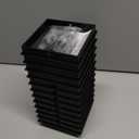 Goovilla 4x4 Post Caps Black(Actual 3.5" x 3.5"), 12 Pack Fence Post Caps with 24 Screws and Easy Installation, Sturdy Waterproof Plastic Deck Post Caps with Frosted Finishing Touch, Protect Wood Post