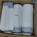 20 Gallon Large Drawstring Bags 120 Counts, Fit 20-21 Gal Can, Heavy Duty Tall Kitchen Garbage Liners, Large Bags Size Chart for Home/Office, Outdoor Lawn & Leaf Bags, White