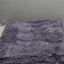 Tepook Super Soft Fluffy Rug for Bedroom, Modern Shaggy Rug Fuzzy Kids Rug for Living Room, Plush Indoor Nursery Home Decor Rug with Non-Slip Bottom, Gray Purple, 5 X 8 Feet