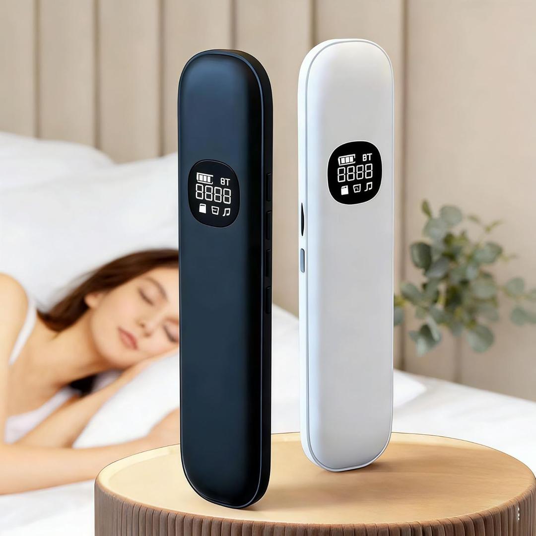 Bone Conduction Pillow Speaker | Under Pillow Bluetooth Speaker for Sleeping Private Sleep Speaker with 11 White Noises TF Card Slot Ideal for Late-Night Scrolling Without Disturbing Partner