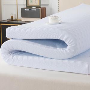 WhatsBedding 3 Inch King Memory Foam Mattress Topper with Soft Cover for Pressure Relief, Memory Foam Bed Topper with Removable & Washable Cover Rayon from Bamboo for Back Pain(80x78x3in)