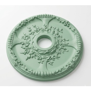 Decorative Ceiling Medallions Modeled After Original Historical Patterns & Designs, Athenian Green
