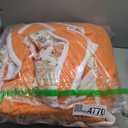 Joyreap 3 Pieces Floral Patchwork Quilt Set Queen, Orange n White Flowers Design, Smooth Soft Microfiber Quilt, Bedspread Bed Cover for All Season- 90x90 inches