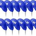 Golf Club Covers Set Neoprene Protector for Irons Value 12 Pack, Headcover Number Universal Head Cover Fit Main Irons Clubs Accessories for Women Men