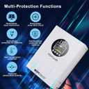 POWLAND 120A MPPT Solar Charge Controlle 12V/24V/36V/48V/60V/72V/84V/96V Auto,Max Input 230V Solar Charger, LCD Display Intelligent Regulator for AGM, Gel, Lithium ect