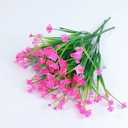 Artificial Flower 7 Frok Camellia Simulation Fake Flower Daffodil Ornaments Props Potted Flower Arrangement Home Decoration(Rose Red)