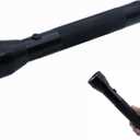 Heavy Duty LED Flashlight, 3 D Cell Battery, High Lumens, for Home Emergency,Single Mode, Aluminum Body, Black