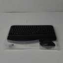 Wireless Keyboard and Mouse Combo, Ergonomic Wave Keys, Cushioned Plam Rest, Comfortable Silent Natural Typing, 2.4G Lag-Free, Full Size Keyboards Cordless Set for Multi-OS, Windows/Mac -SABLUTE (Classic Black)